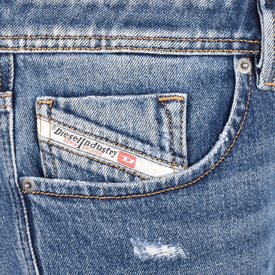 Diesel Larkee Mid Wash Regular Fit Jeans Blue Mainline Menswear Denmark